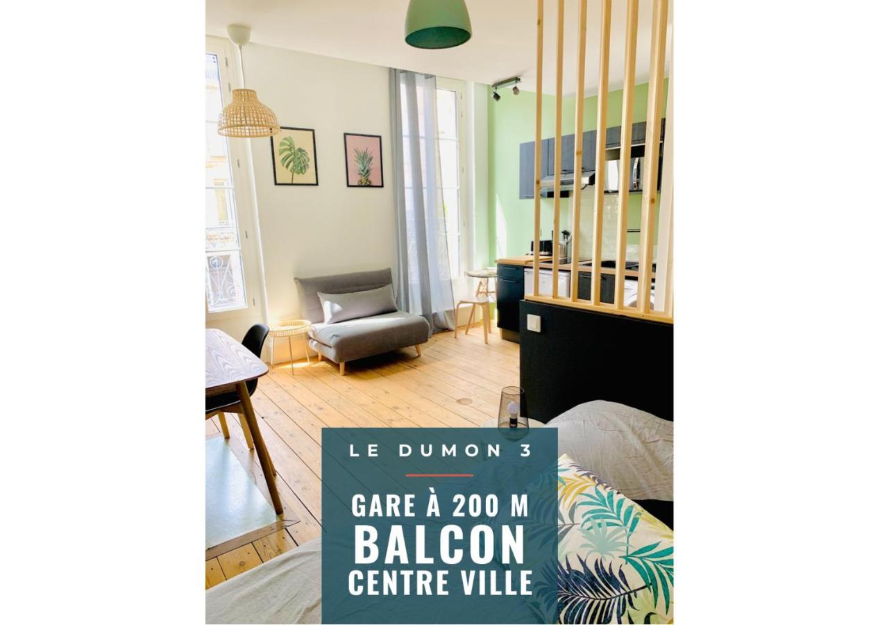 Le Dumon 3 - Studio Neuf Lumineux - Balcon - Wifi - Gare 200M Leilighet Agen Eksteriør bilde